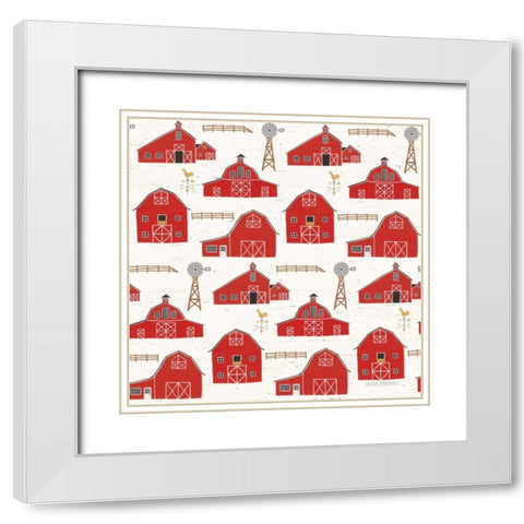 Country Roads Step 03A White Modern Wood Framed Art Print with Double Matting by Marshall, Laura