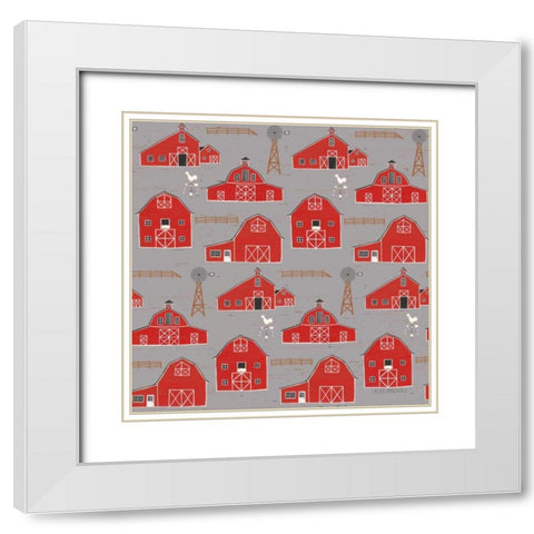 Country Roads Step 03C White Modern Wood Framed Art Print with Double Matting by Marshall, Laura