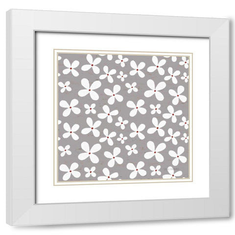 Country Roads Step 04C White Modern Wood Framed Art Print with Double Matting by Marshall, Laura