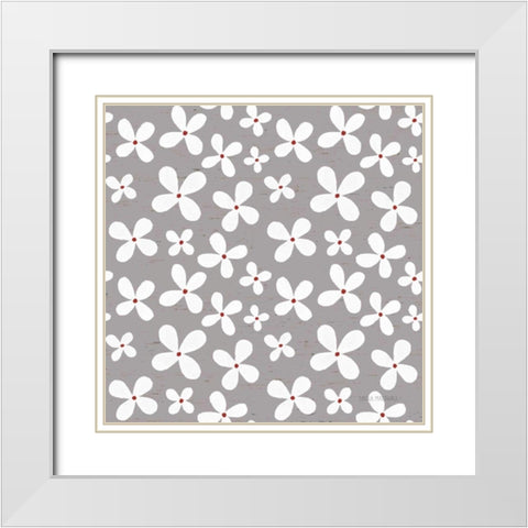 Country Roads Step 04C White Modern Wood Framed Art Print with Double Matting by Marshall, Laura