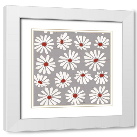 Country Roads Step 05C White Modern Wood Framed Art Print with Double Matting by Marshall, Laura