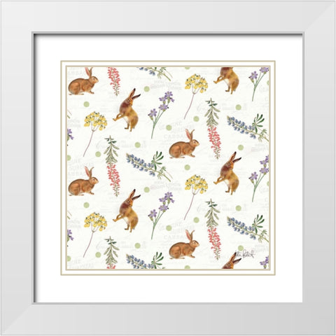 Easter Garden Step 01 White Modern Wood Framed Art Print with Double Matting by Pertiet, Katie