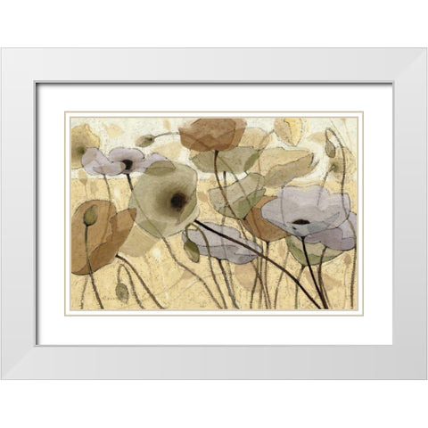 Fluidity IV - WAG White Modern Wood Framed Art Print with Double Matting by Novak, Shirley