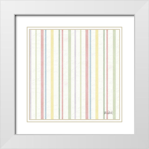 Easter Garden Step 02 White Modern Wood Framed Art Print with Double Matting by Pertiet, Katie