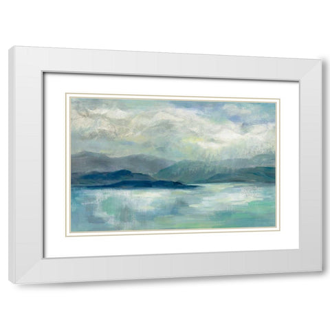Early Sunrise White Modern Wood Framed Art Print with Double Matting by Vassileva, Silvia