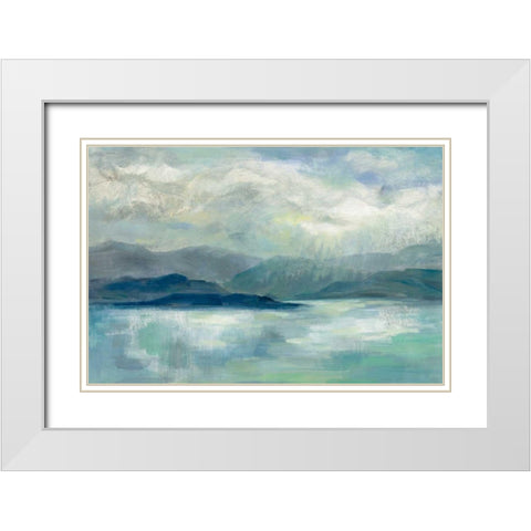 Early Sunrise White Modern Wood Framed Art Print with Double Matting by Vassileva, Silvia