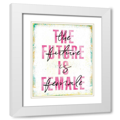 Empowerment I White Modern Wood Framed Art Print with Double Matting by Marshall, Laura