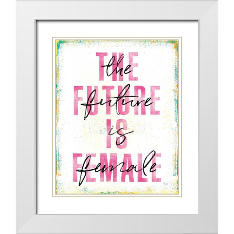 Empowerment I White Modern Wood Framed Art Print with Double Matting by Marshall, Laura