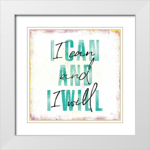 Empowerment III White Modern Wood Framed Art Print with Double Matting by Marshall, Laura