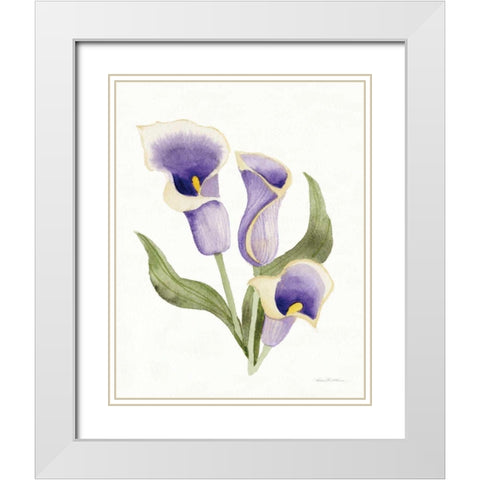Easter Blessing Flower III White Modern Wood Framed Art Print with Double Matting by McKenna, Kathleen Parr