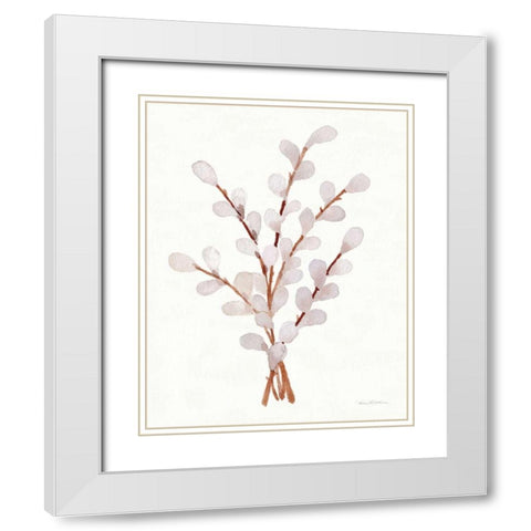 Easter Blessing Flowers V White Modern Wood Framed Art Print with Double Matting by McKenna, Kathleen Parr