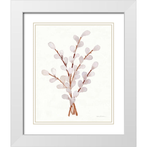 Easter Blessing Flowers V White Modern Wood Framed Art Print with Double Matting by McKenna, Kathleen Parr
