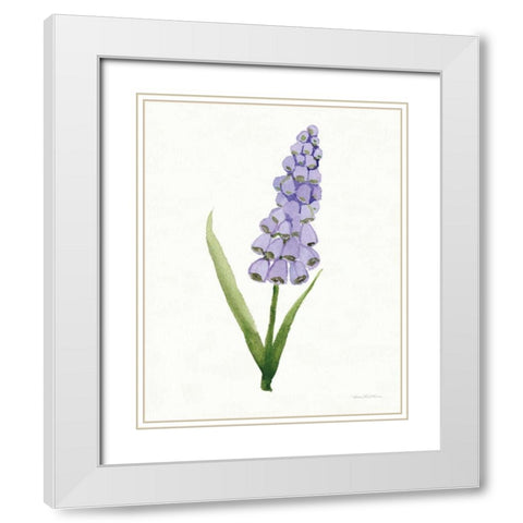 Easter Blessing Flowers VI White Modern Wood Framed Art Print with Double Matting by McKenna, Kathleen Parr