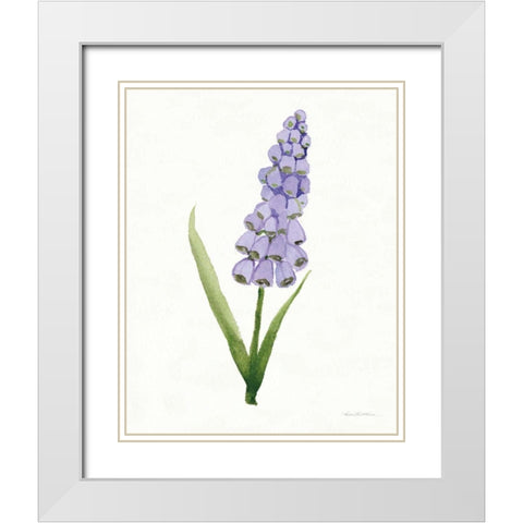 Easter Blessing Flowers VI White Modern Wood Framed Art Print with Double Matting by McKenna, Kathleen Parr