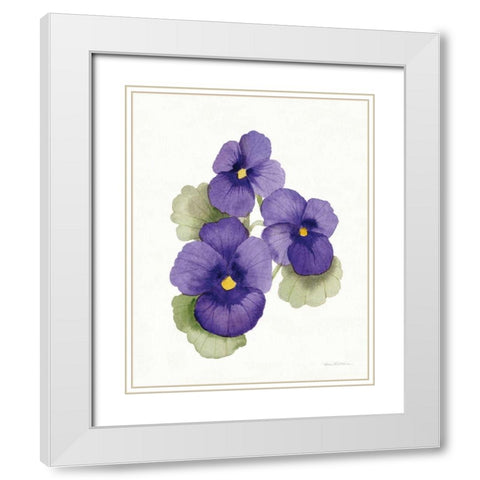 Easter Blessing Flower IX White Modern Wood Framed Art Print with Double Matting by McKenna, Kathleen Parr