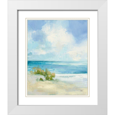Wind and Waves II White Modern Wood Framed Art Print with Double Matting by Purinton, Julia