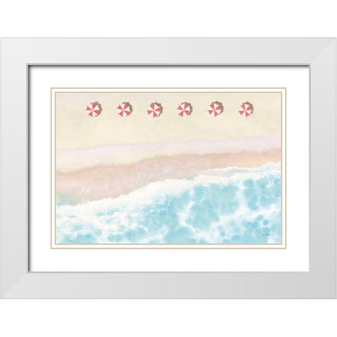 Sky Seaview I White Modern Wood Framed Art Print with Double Matting by Wiens, James