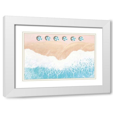 Sky Seaview II White Modern Wood Framed Art Print with Double Matting by Wiens, James