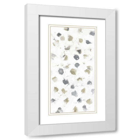 Nougat Neutral III White Modern Wood Framed Art Print with Double Matting by Schick, Mike