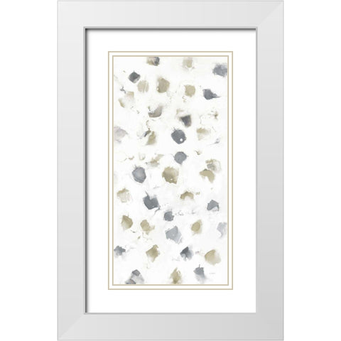 Nougat Neutral III White Modern Wood Framed Art Print with Double Matting by Schick, Mike