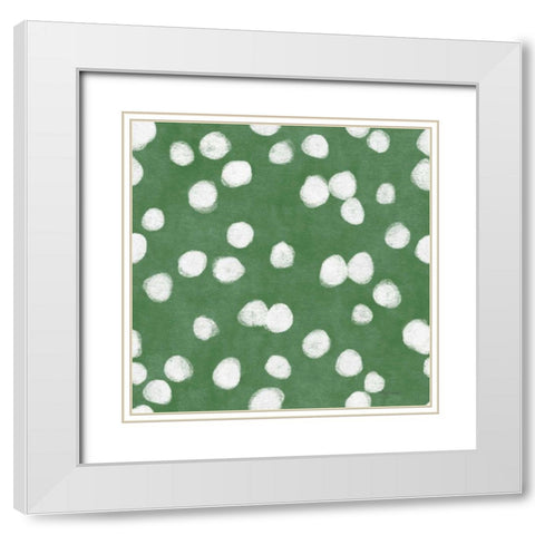 Classic Snowmen Step 06C White Modern Wood Framed Art Print with Double Matting by Urban, Mary