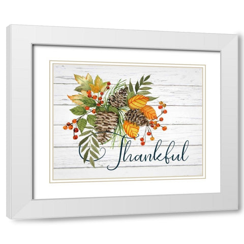 Autumn Splendor I Natural Wood White Modern Wood Framed Art Print with Double Matting by McKenna, Kathleen Parr