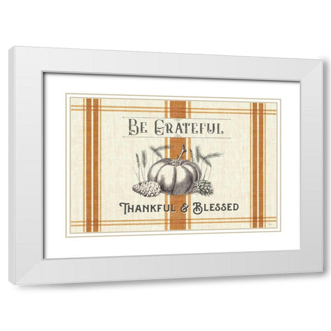 Autumn Farmhouse I White Modern Wood Framed Art Print with Double Matting by Pela Studio