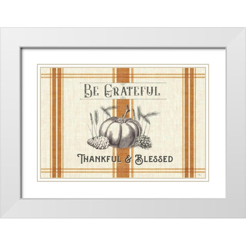 Autumn Farmhouse I White Modern Wood Framed Art Print with Double Matting by Pela Studio