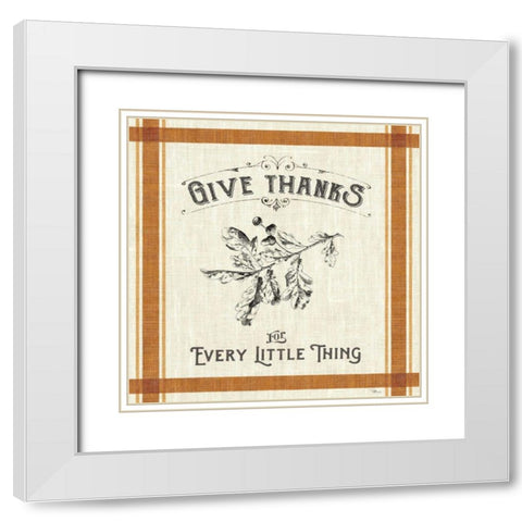 Autumn Farmhouse II White Modern Wood Framed Art Print with Double Matting by Pela Studio