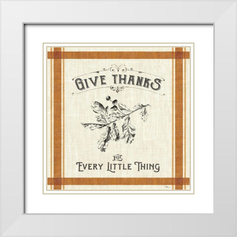 Autumn Farmhouse II White Modern Wood Framed Art Print with Double Matting by Pela Studio