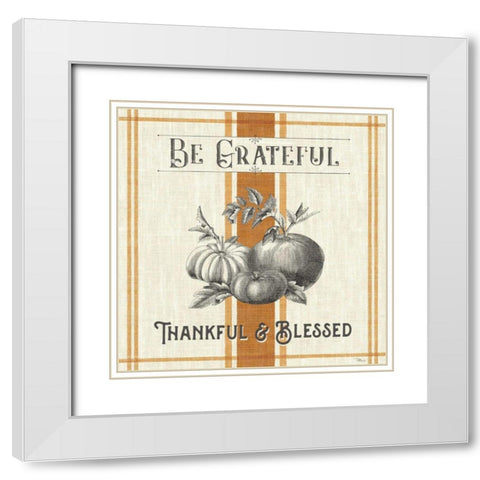 Autumn Farmhouse III White Modern Wood Framed Art Print with Double Matting by Pela Studio