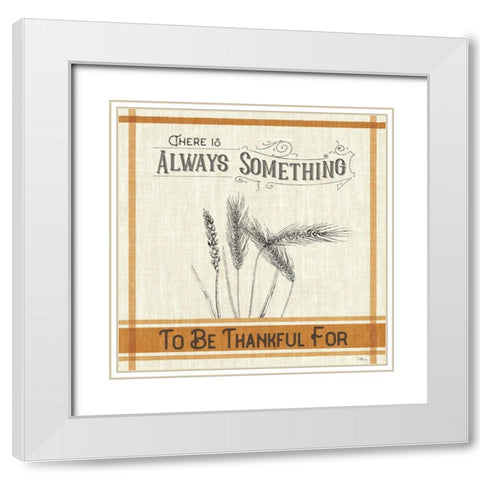 Autumn Farmhouse V White Modern Wood Framed Art Print with Double Matting by Pela Studio