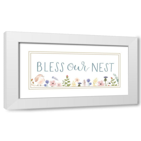 Sprint Sentiments V on White White Modern Wood Framed Art Print with Double Matting by Jackson, Jenaya