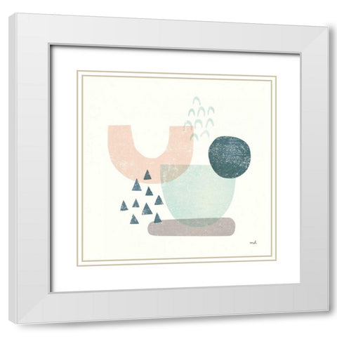 Happy Thoughts II White Modern Wood Framed Art Print with Double Matting by Hershey, Moira