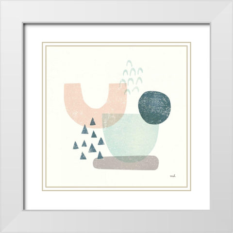 Happy Thoughts II White Modern Wood Framed Art Print with Double Matting by Hershey, Moira