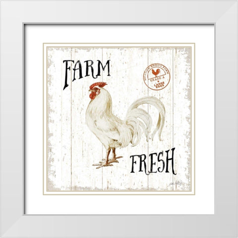 Free Range Fresh III White Modern Wood Framed Art Print with Double Matting by Pertiet, Katie
