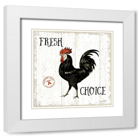 Free Range Fresh V White Modern Wood Framed Art Print with Double Matting by Pertiet, Katie
