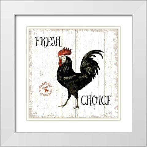 Free Range Fresh V White Modern Wood Framed Art Print with Double Matting by Pertiet, Katie