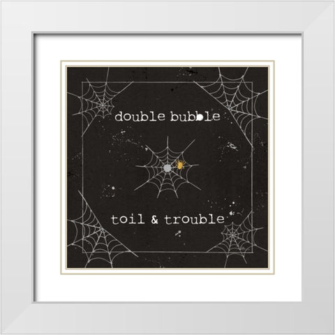 Spooky Cuties I Web White Modern Wood Framed Art Print with Double Matting by Pela Studio