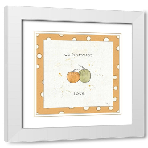 Harvest Cuties I Step 02C White Modern Wood Framed Art Print with Double Matting by Pela Studio