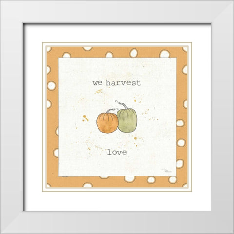 Harvest Cuties I Step 02C White Modern Wood Framed Art Print with Double Matting by Pela Studio