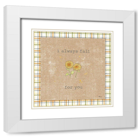 Harvest Cuties II Brown White Modern Wood Framed Art Print with Double Matting by Pela Studio