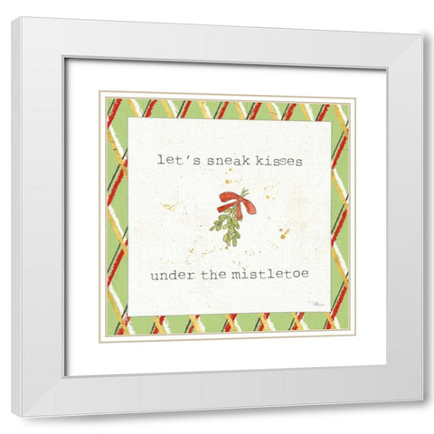Christmas Cuties III Step 04C White Modern Wood Framed Art Print with Double Matting by Pela Studio