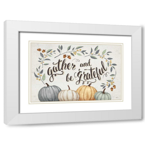 Our Home IV Gather White Modern Wood Framed Art Print with Double Matting by Penner, Janelle