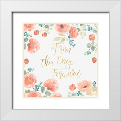 Blooming Delight IV White White Modern Wood Framed Art Print with Double Matting by Jackson, Jenaya