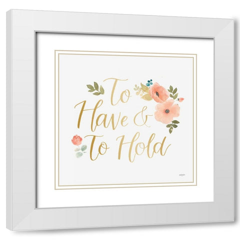 Blooming Delight VII White White Modern Wood Framed Art Print with Double Matting by Jackson, Jenaya