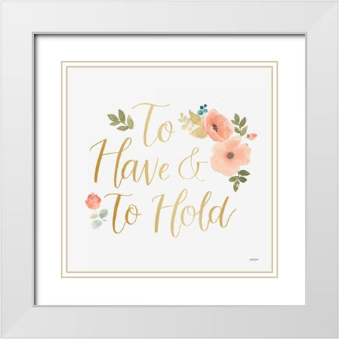 Blooming Delight VII White White Modern Wood Framed Art Print with Double Matting by Jackson, Jenaya