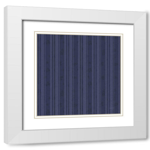 Blooming Delight Pattern IIB White Modern Wood Framed Art Print with Double Matting by Jackson, Jenaya