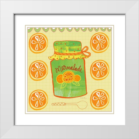 Pretty Jams and Jellies II White Modern Wood Framed Art Print with Double Matting by Zaman, Farida
