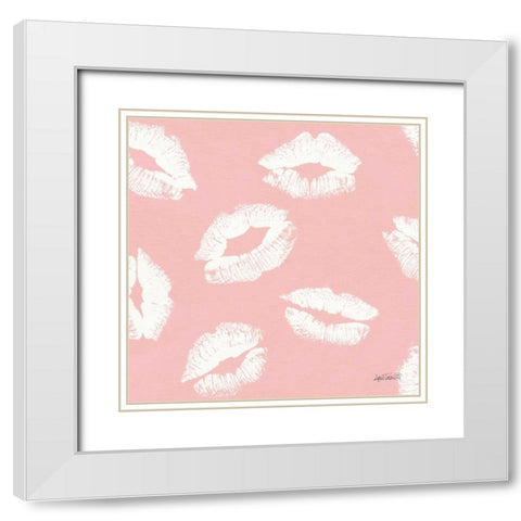 Chic Accents Pattern IIB White Modern Wood Framed Art Print with Double Matting by Tavoletti, Anne